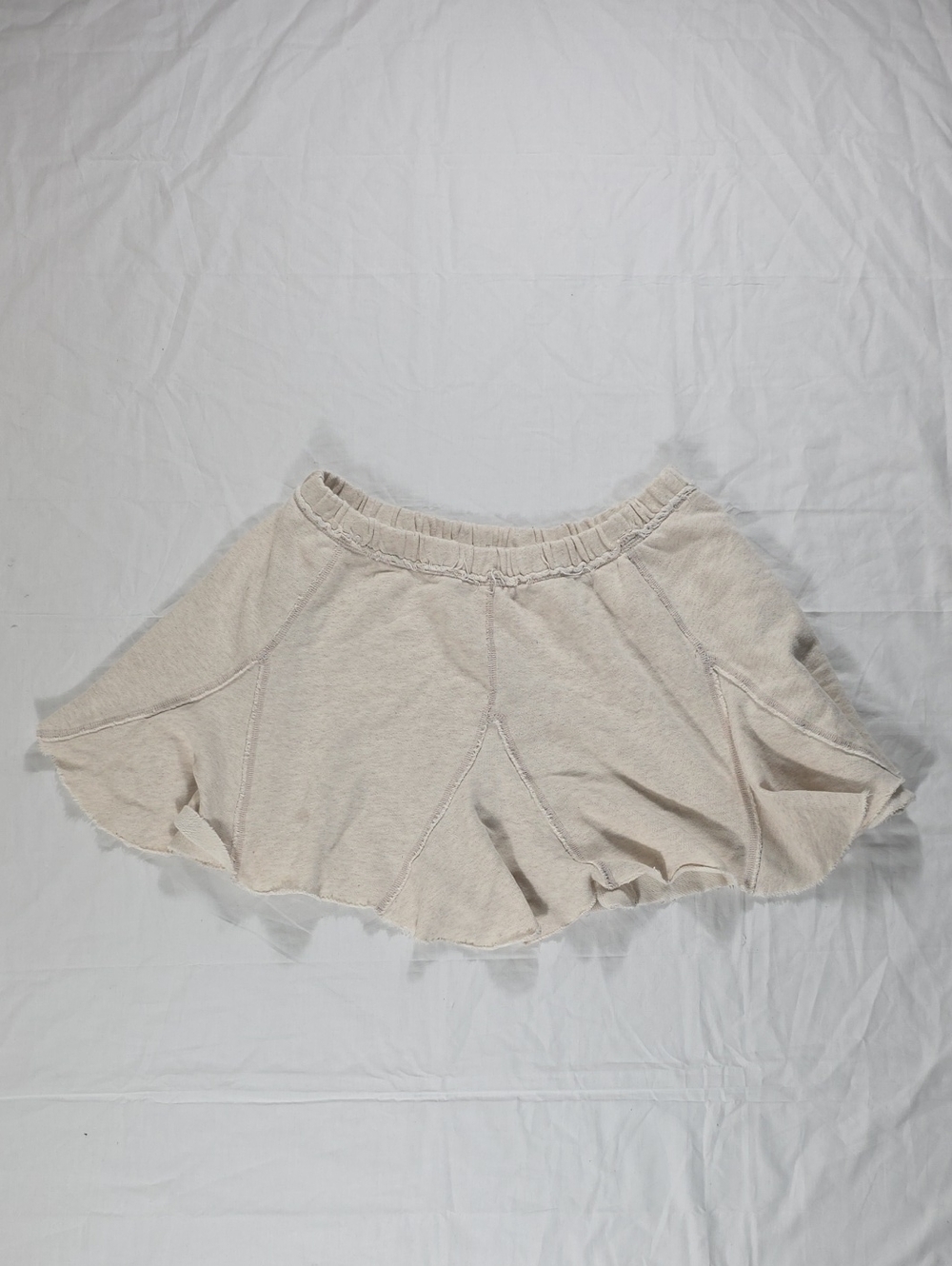 Aerie Soft Cream Elastic Waist Skirt